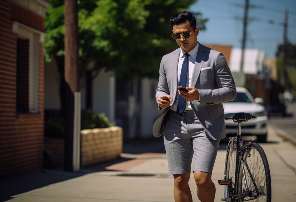Beat the Heat: Mens Suit with Shorts Outfits Youll Love