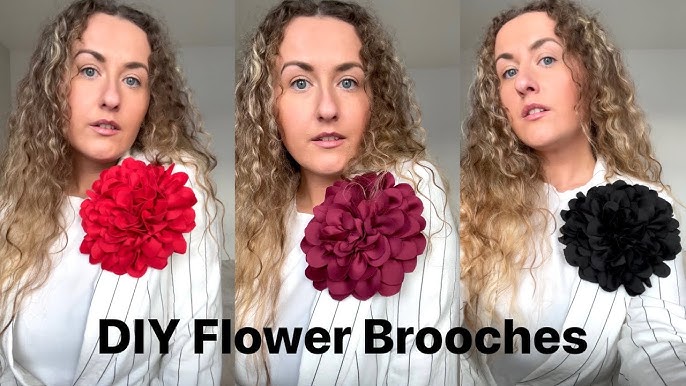 oversize flower brooch: Get the trendy look now, find out how to style it perfectly today