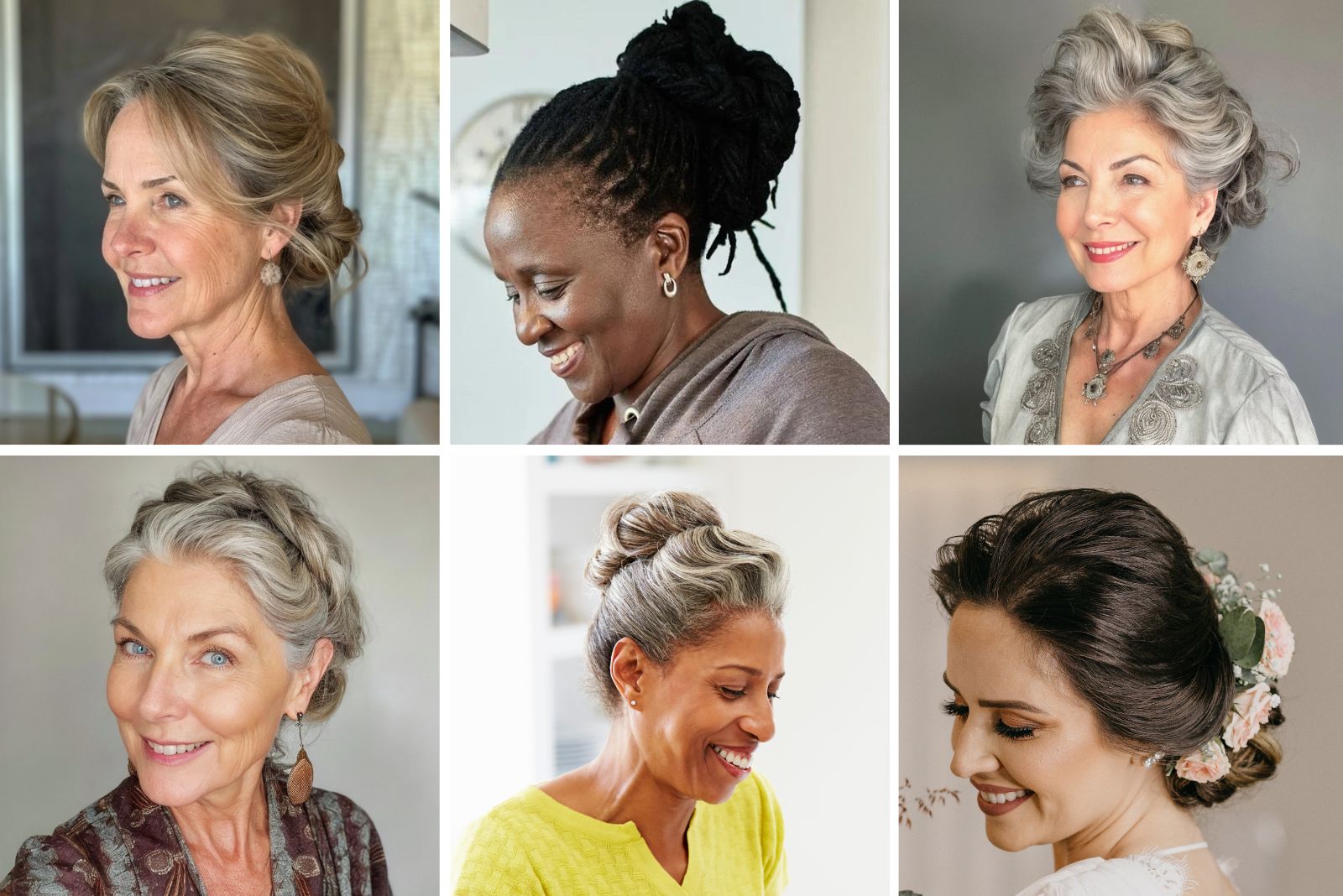 Updos for Over 50: How to Style Your Hair?  Flattering Looks for Every Occasion.