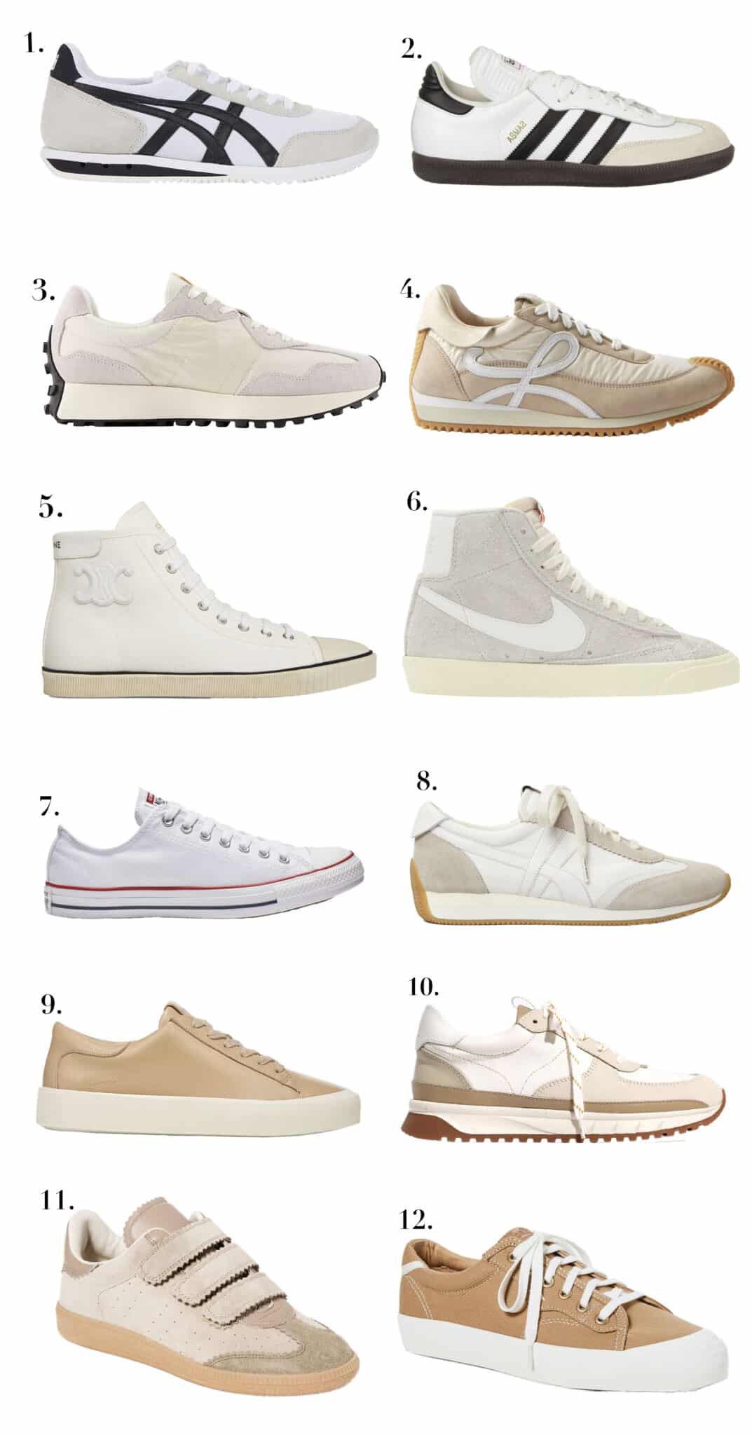 neutral lifestyle sneakers, easy guide for choosing the best pair for your everyday comfort and style!