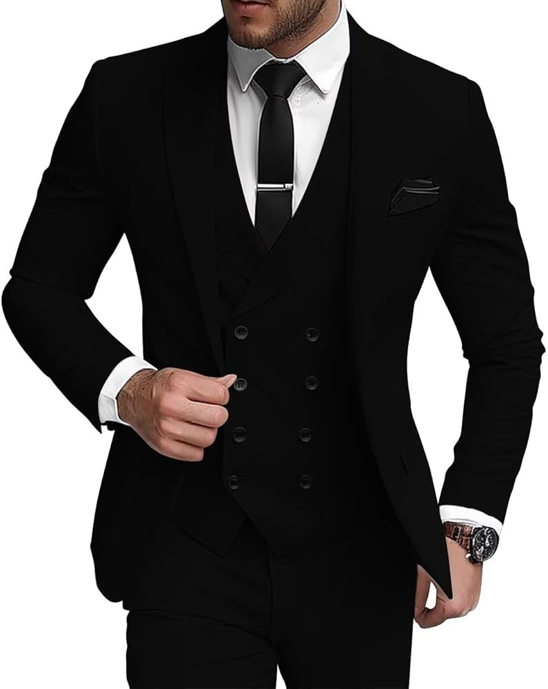 3 Piece Double Breasted Suit for Weddings: A Classic and Elegant Choice