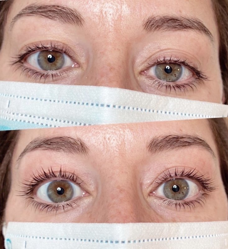 Lash lift procedure before and after. See the amazing results!