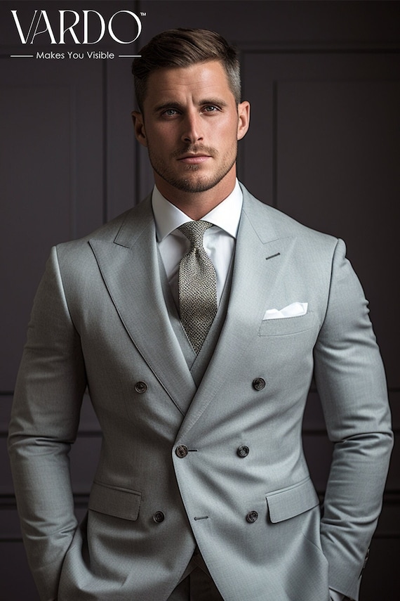 3 Piece Double Breasted Suit for Weddings: A Classic and Elegant Choice